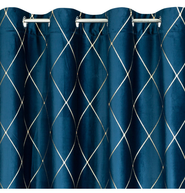 Hotový závěs PIERRE CARDIN MARGO granátový / zlatý - na průchodkách