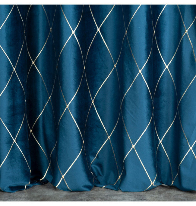 Hotový závěs PIERRE CARDIN MARGO granátový / zlatý - na průchodkách