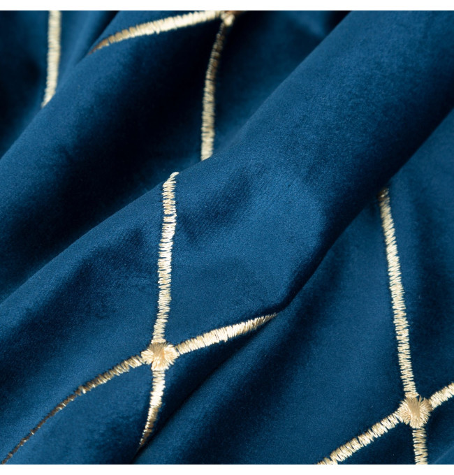 Hotový závěs PIERRE CARDIN MARGO granátový / zlatý - na průchodkách