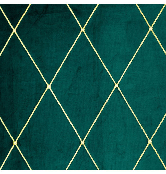 Hotový závěs PIERRE CARDIN MARGO tmavě tyrkysový / zlatý - na průchodkách