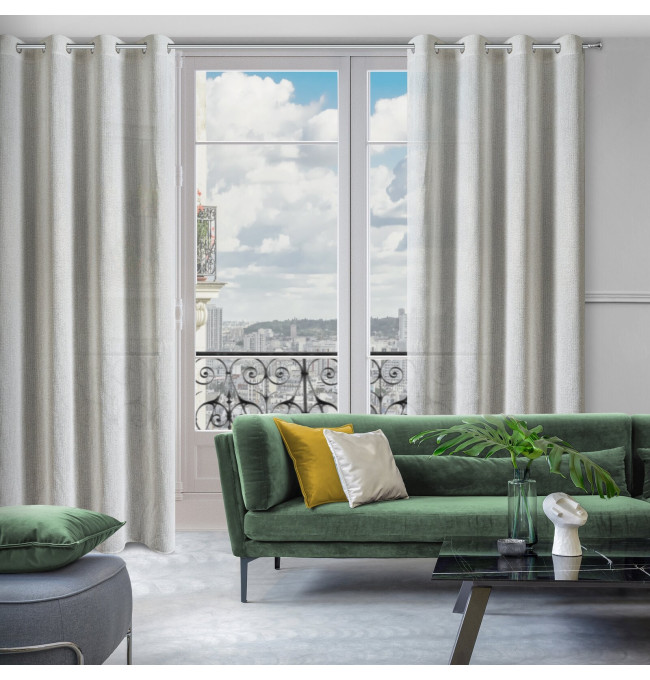 Hotový závěs ABBY naturální - na průchodkách