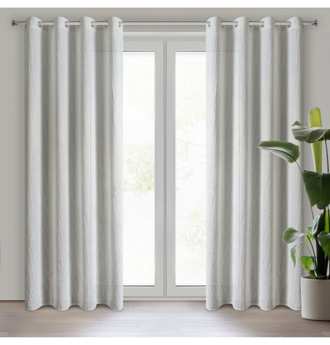 Hotový závěs ABBY naturální - na průchodkách