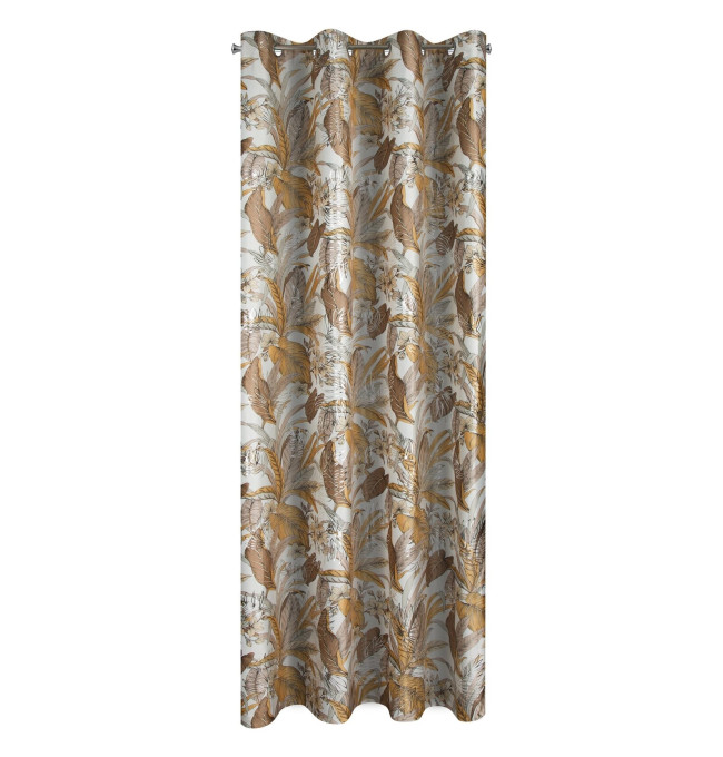 Hotový závěs ADEL bílo-stříbrný - na průchodkách