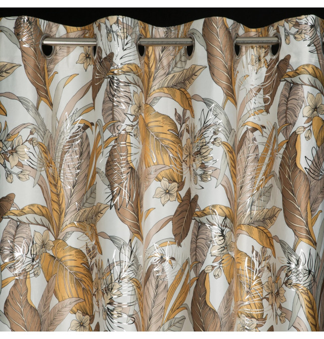 Hotový závěs ADEL bílo-stříbrný - na průchodkách