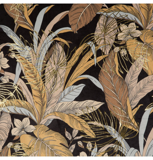 Hotový závěs ADEL černo-zlatý - na průchodkách