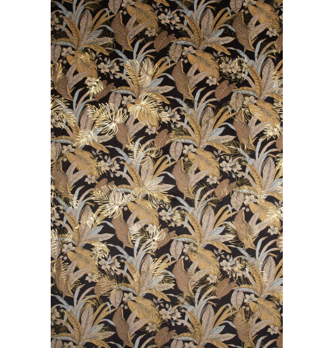 Hotový závěs ADEL černo-zlatý - na průchodkách