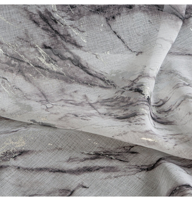 Hotový závěs ALIVIA bílý/stříbrný na průchodkách