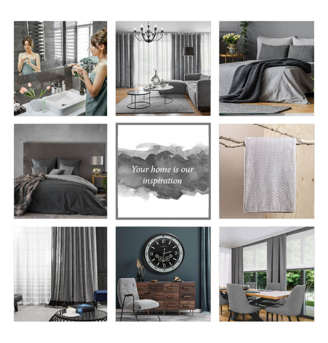 Hotový závěs ALVIN stříbrný - na průchodkách