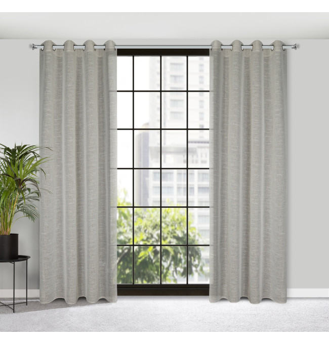 Hotový závěs AMARI béžový - na průchodkách