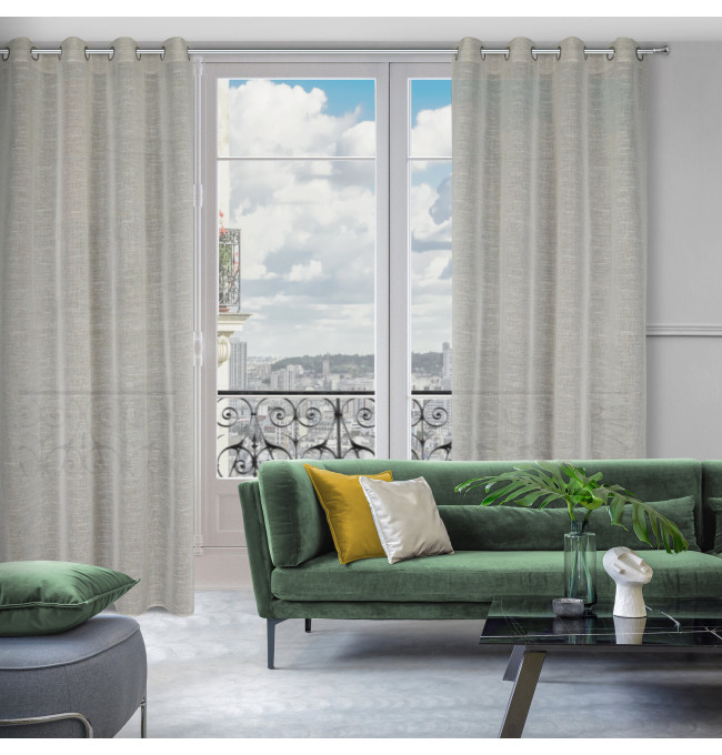 Hotový závěs AMARI béžový - na průchodkách