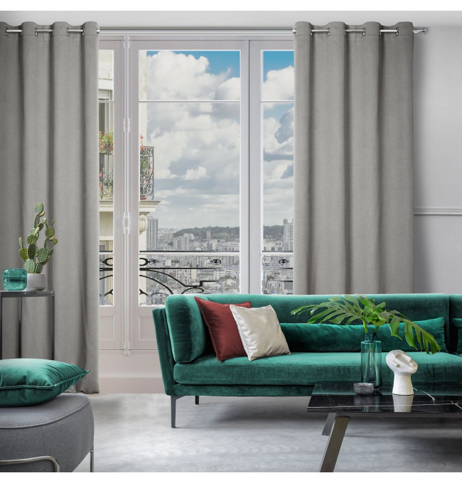 Hotový závěs AMARO šedý / béžový