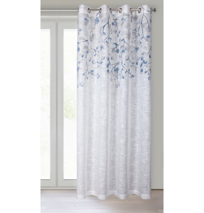 Hotový závěs ANA bílý - na průchodkách