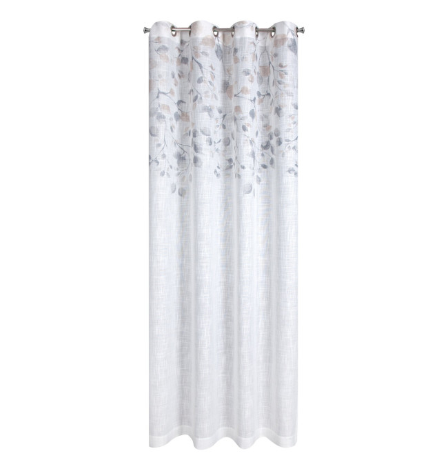 Hotový závěs ANA bílý / béžový - na průchodkách