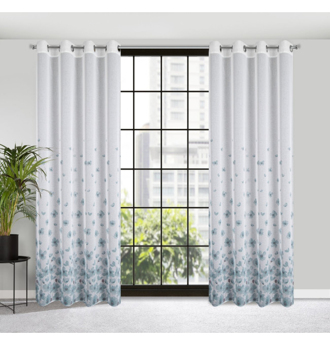 Hotový závěs ANDREA bílý - na průchodkách