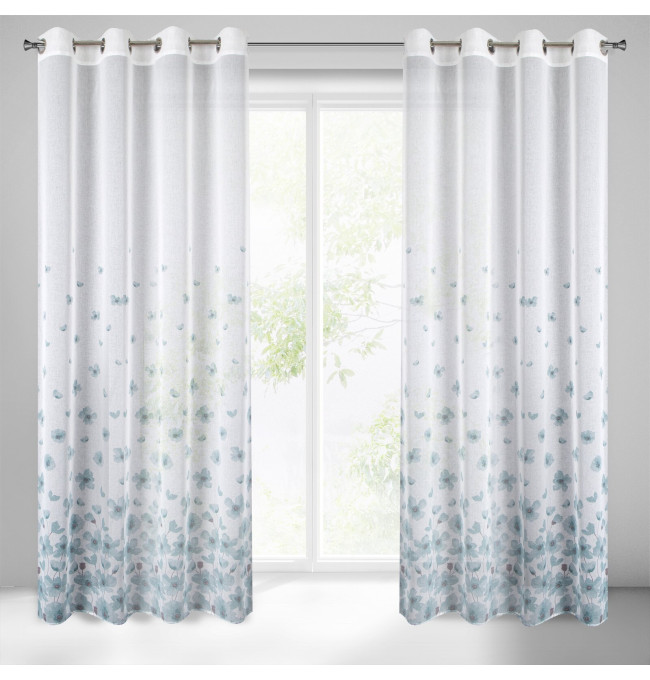 Hotový závěs ANDREA bílý - na průchodkách