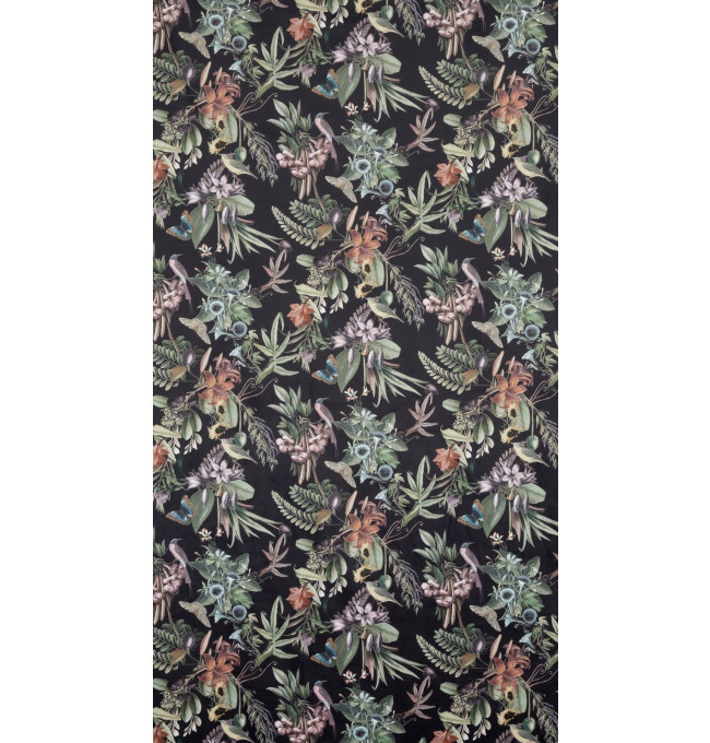 Hotový závěs BECKY černý - na průchodkách