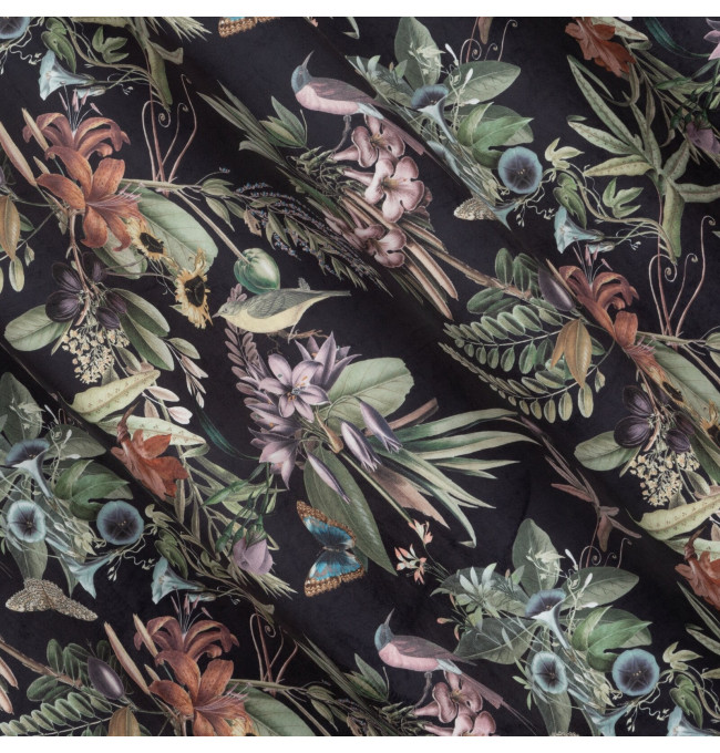 Hotový závěs BECKY černý - na průchodkách