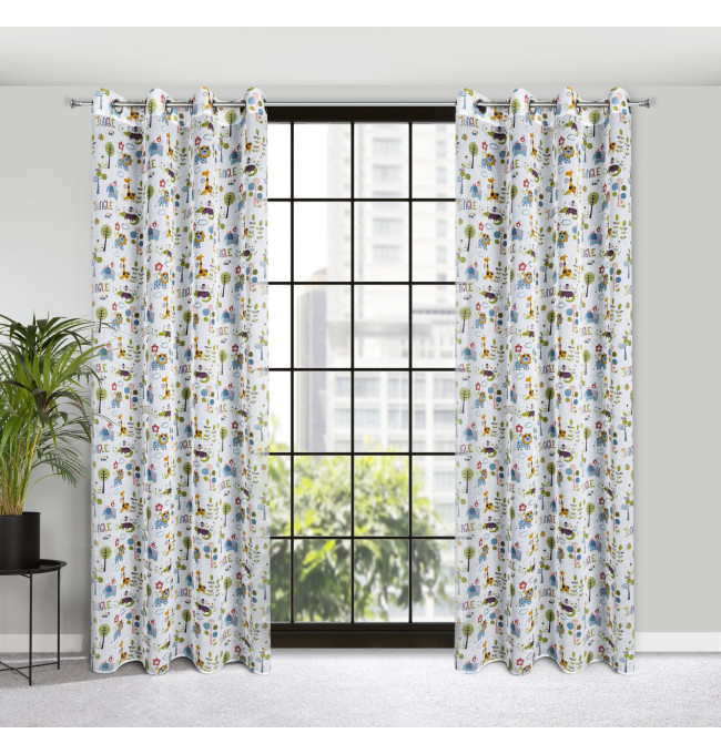 Hotový závěs BILLY vícebarevný - na průchodkách