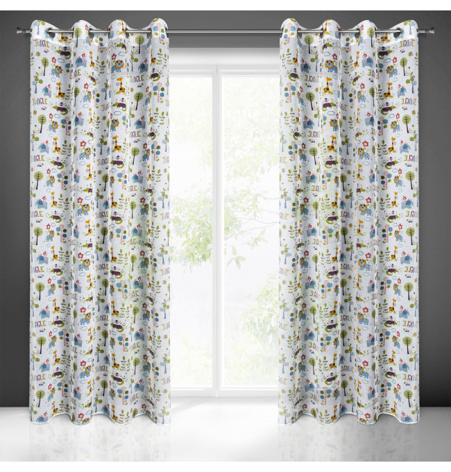 Hotový závěs BILLY vícebarevný - na průchodkách