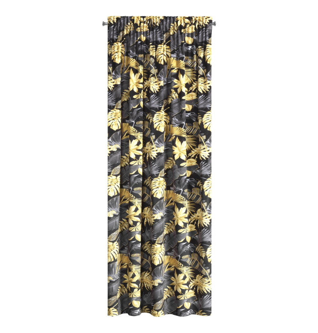 Hotový závěs BLER žlutý - na pásce