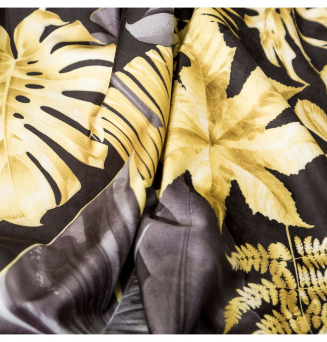 Hotový závěs BLER žlutý - na pásce