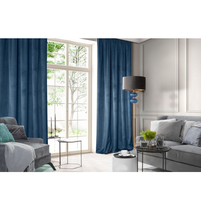 Hotový závěs D91 ROSA granátový - na pásce