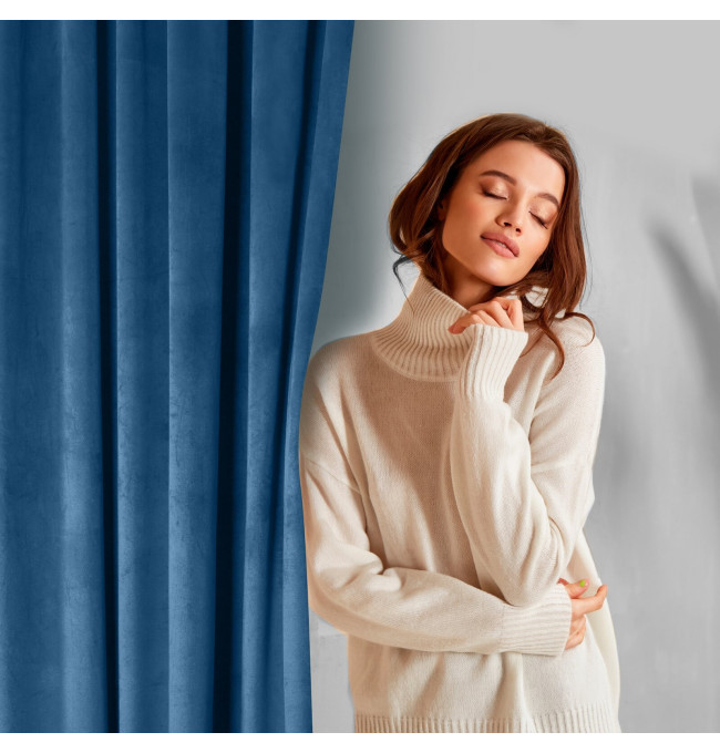 Hotový závěs D91 ROSA granátový - na pásce