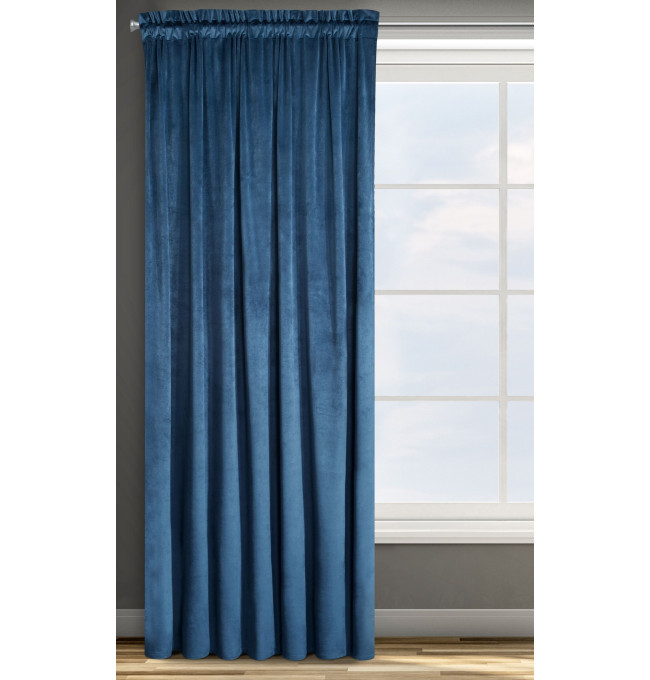 Hotový závěs D91 ROSA granátový - na pásce