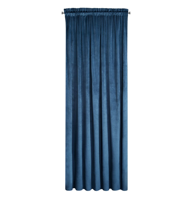 Hotový závěs D91 ROSA granátový - na pásce