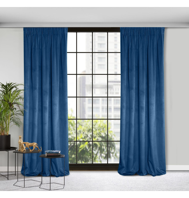 Hotový závěs D91 ROSA granátový - na pásce