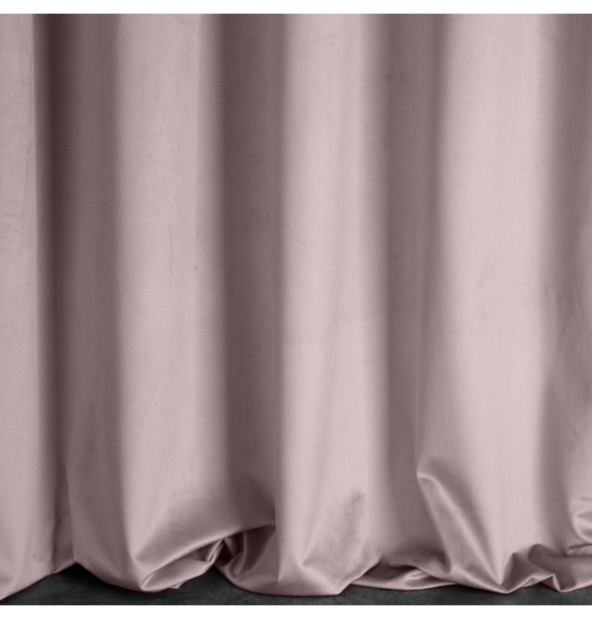 Hotový závěs D91 ROSA pudrově růžový - na pásce