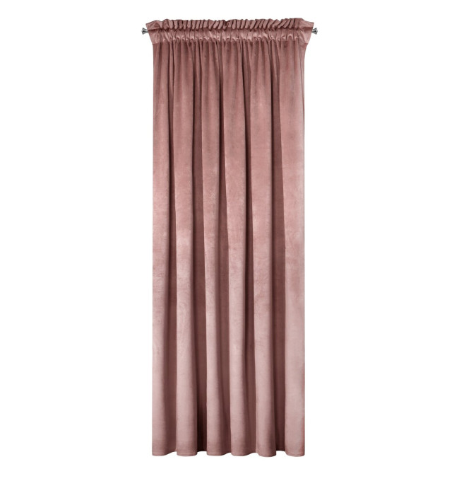 Hotový závěs D91 ROSA tmavě růžový - na pásce