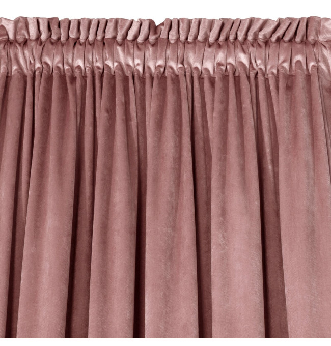 Hotový závěs D91 ROSA tmavě růžový - na pásce