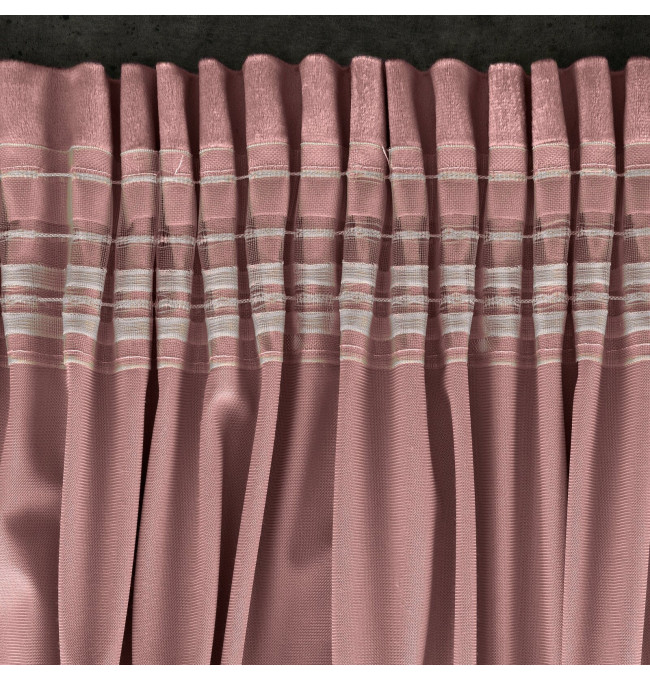 Hotový závěs D91 ROSA tmavě růžový - na pásce