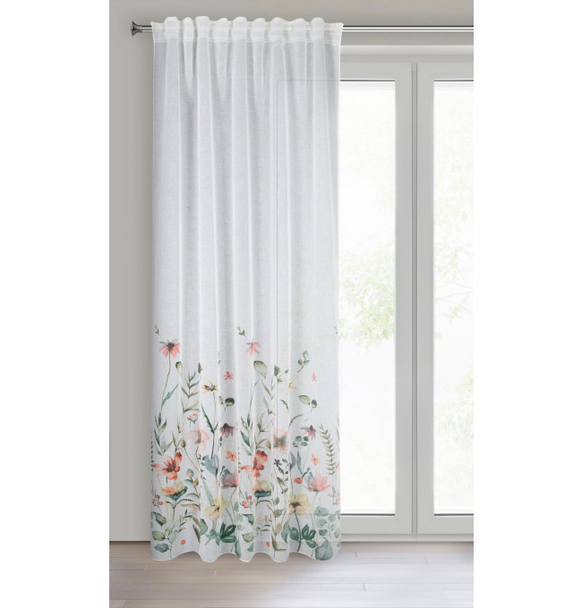 Hotový závěs DOLLY bílý - na pásce