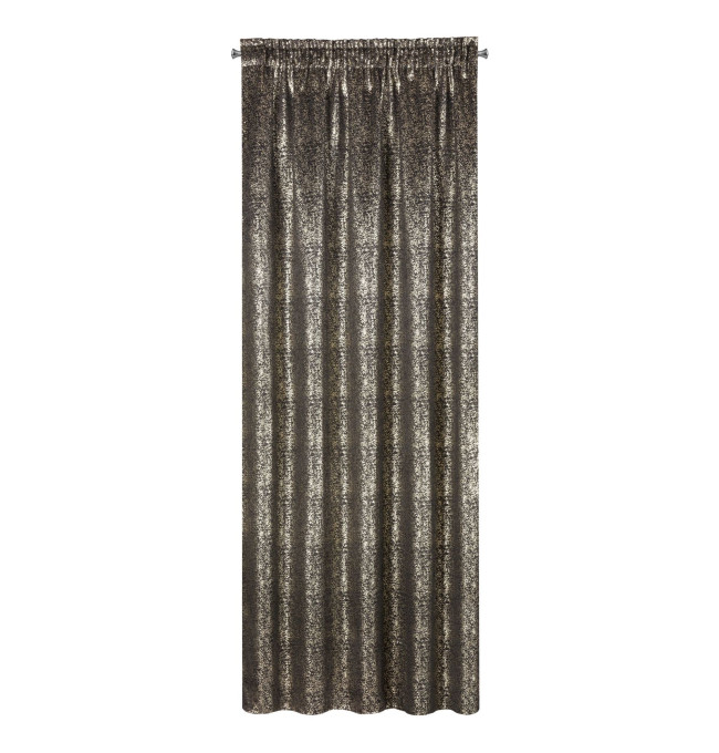 Hotový závěs EBRU černý - na pásce