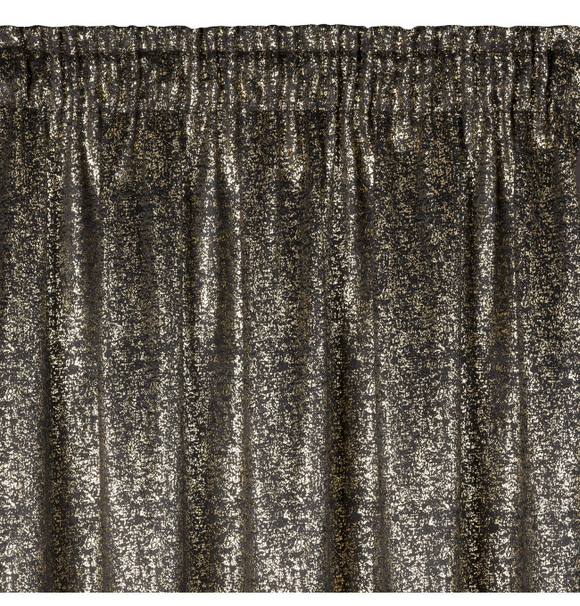 Hotový závěs EBRU černý - na pásce