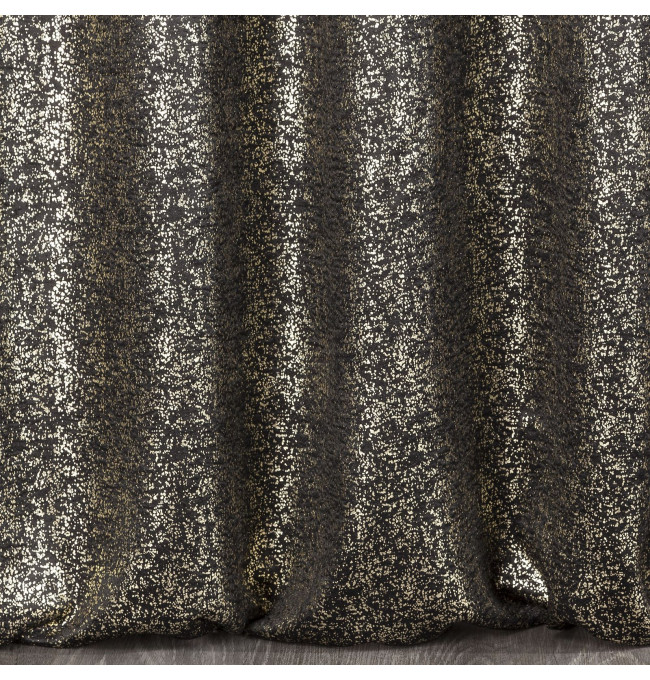 Hotový závěs EBRU černý - na pásce