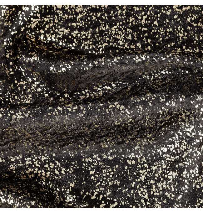 Hotový závěs EBRU černý - na pásce