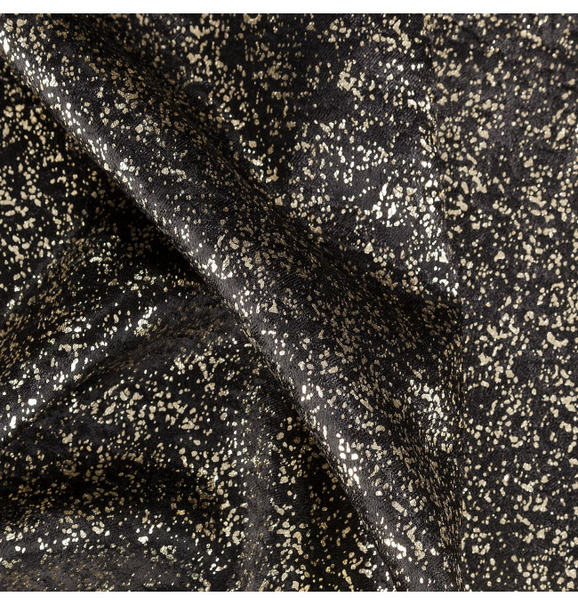 Hotový závěs EBRU černý - na pásce