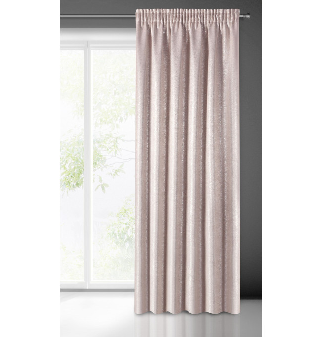 Hotový závěs EBRU růžový - na pásce