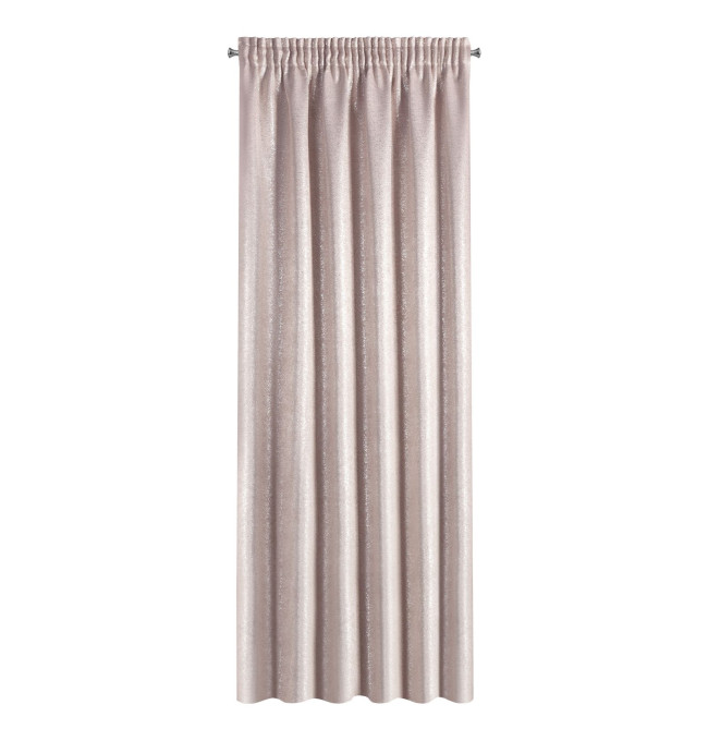 Hotový závěs EBRU růžový - na pásce