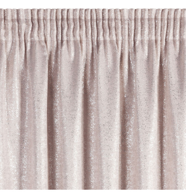 Hotový závěs EBRU růžový - na pásce