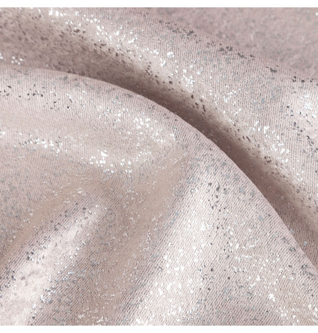 Hotový závěs EBRU růžový - na pásce