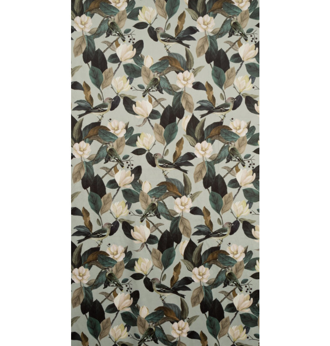 Hotový závěs ELENI olivový - na průchodkách