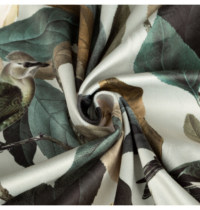 Hotový závěs ELENI olivový - na průchodkách