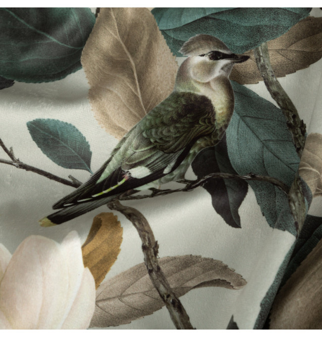 Hotový závěs ELENI olivový - na průchodkách