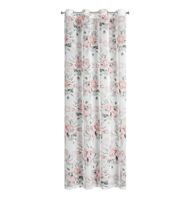 Hotový závěs ELLIE bílý - na průchodkách