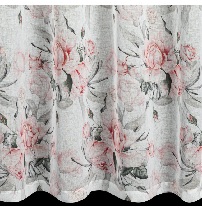 Hotový závěs ELLIE bílý - na průchodkách