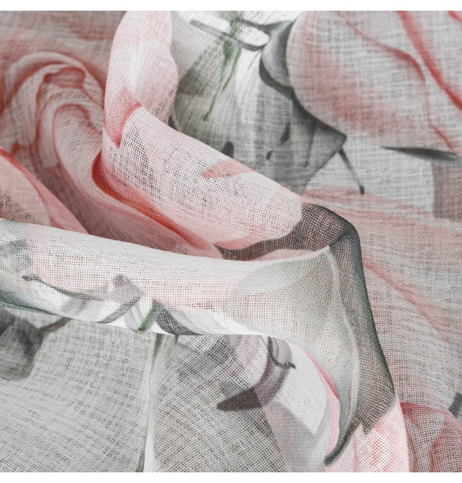 Hotový závěs ELLIE bílý - na průchodkách